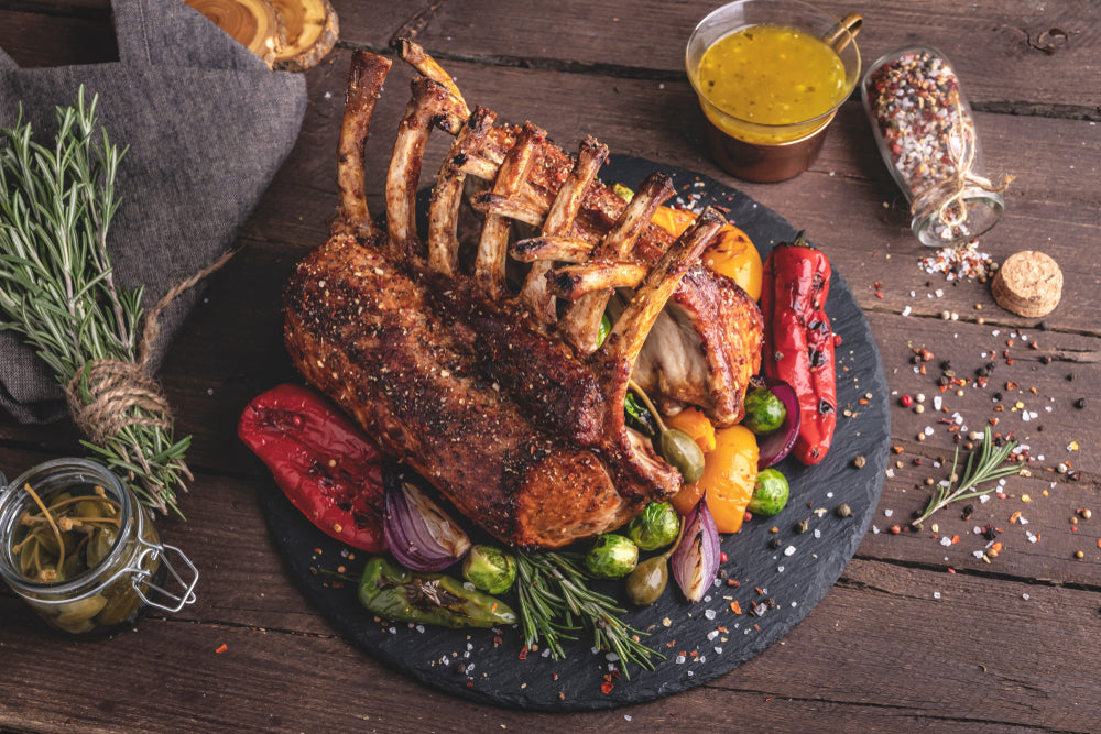 Mustard and Herb Roasted Rack of Lamb Recipe