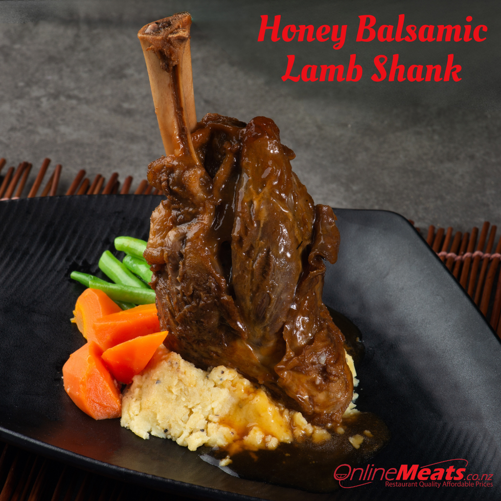Braised Honey & Balsamic Lamb Shanks