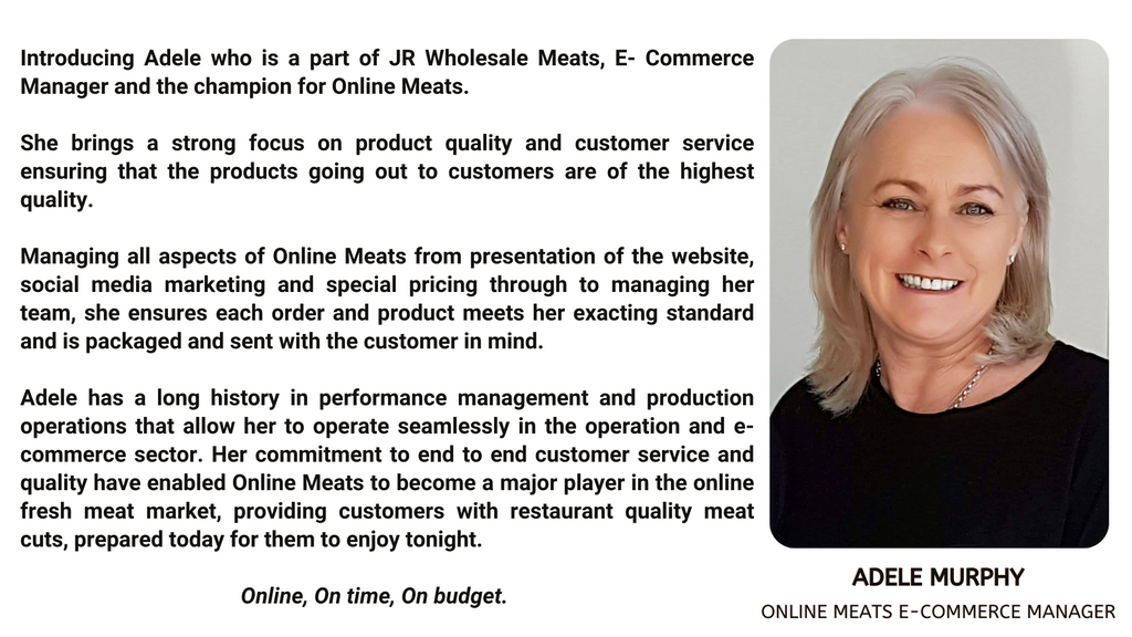 Meet The Team at Online Meats- Adele Murphy