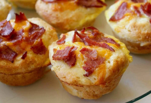 Bacon, Cheese and Zuccini Muffins