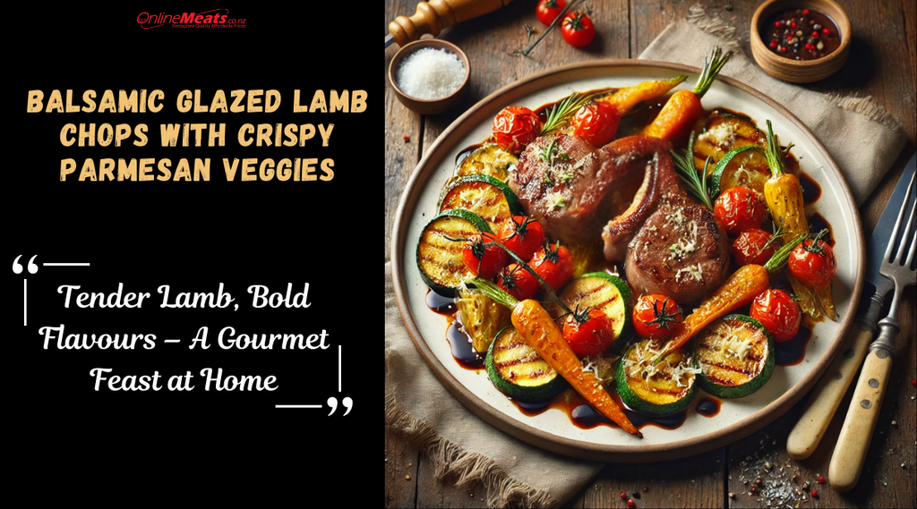 Savour the Flavour: Balsamic Glazed Lamb Chops with Crispy Parmesan Veggies